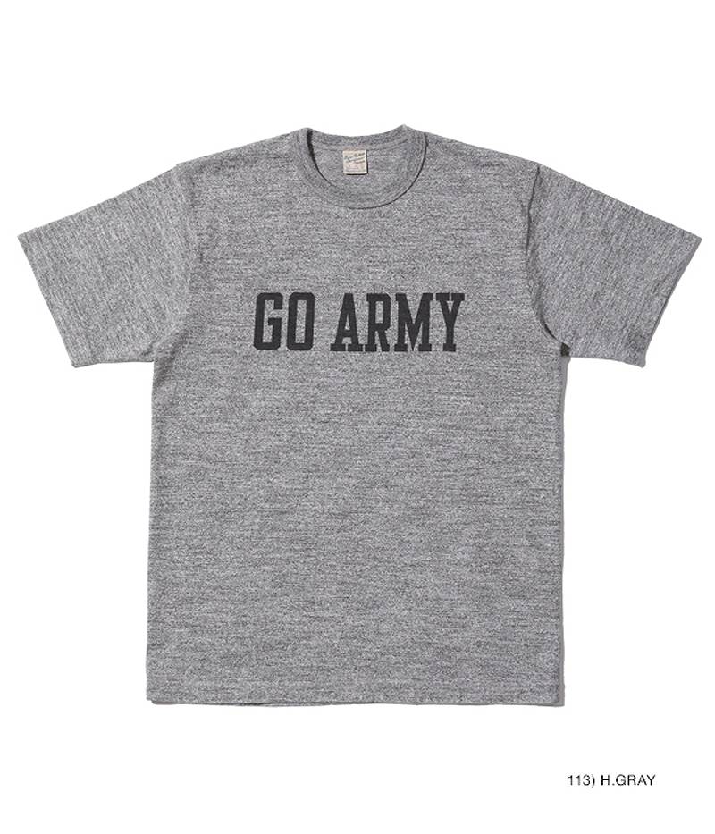 BR79182 / BUZZ RICKSON'S SLUB YARN PRINT TEE "GO ARMY BEAT NAVY" 