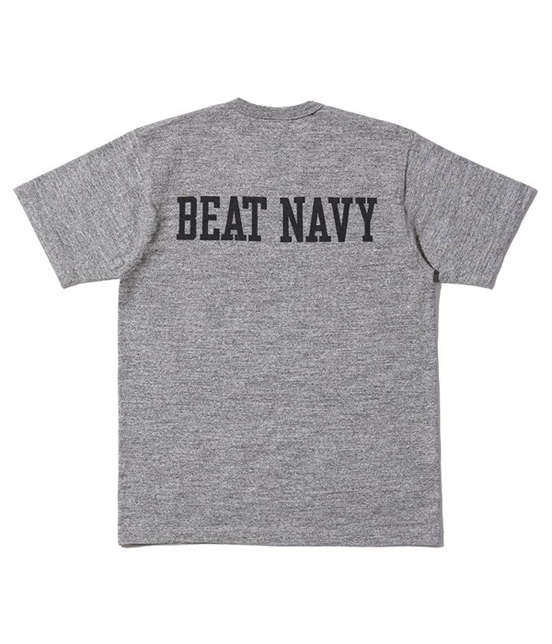 BR79182 / BUZZ RICKSON'S SLUB YARN PRINT TEE "GO ARMY BEAT NAVY"