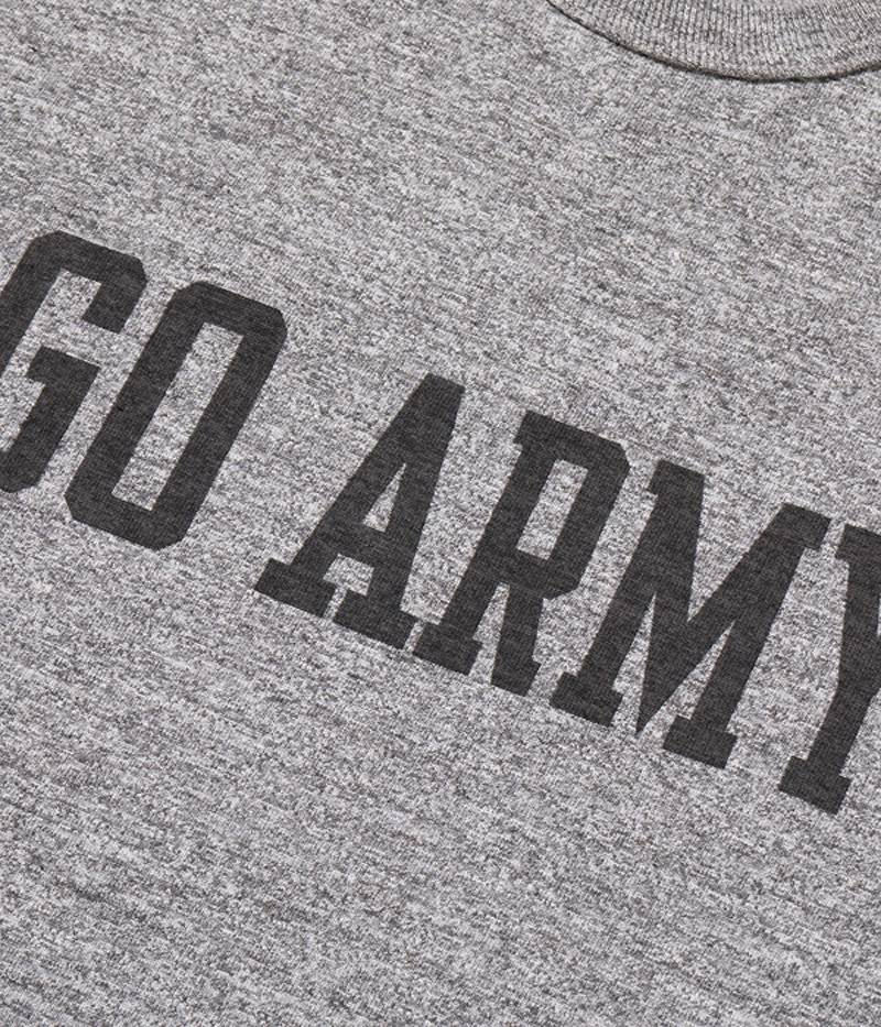 BR79182 / BUZZ RICKSON'S SLUB YARN PRINT TEE "GO ARMY BEAT NAVY" 