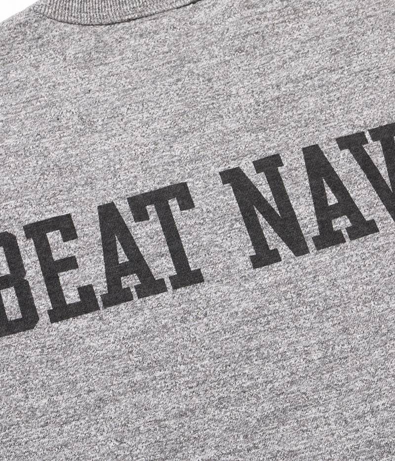 BR79182 / BUZZ RICKSON'S SLUB YARN PRINT TEE "GO ARMY BEAT NAVY" 