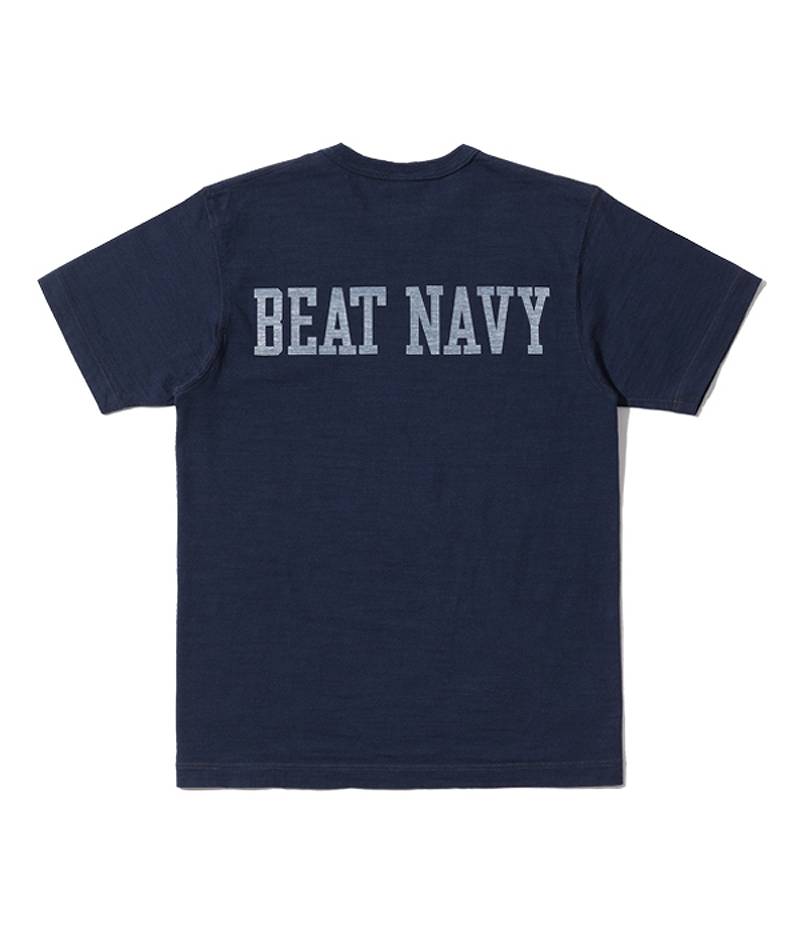 BR79182 / BUZZ RICKSON'S SLUB YARN PRINT TEE "GO ARMY BEAT NAVY" 