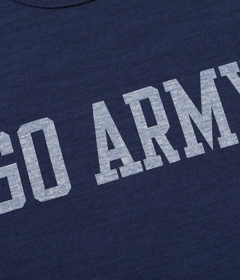 BR79182 / BUZZ RICKSON'S SLUB YARN PRINT TEE "GO ARMY BEAT NAVY"