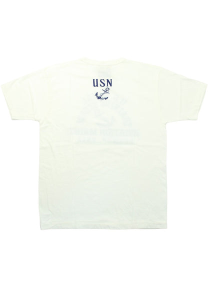 BR79573 / BUZZ RICKSON'S GOVERNMENT ISSUE T-SHIRT "U.S. NAVAL TRAINING SCHOOL"