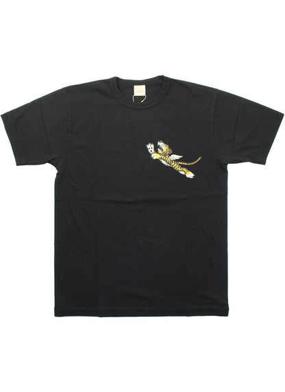 BR79578 / BUZZ RICKSON'S GOVERNMENT ISSUE T-SHIRT "460th BOMB.SQ. Black Panther"