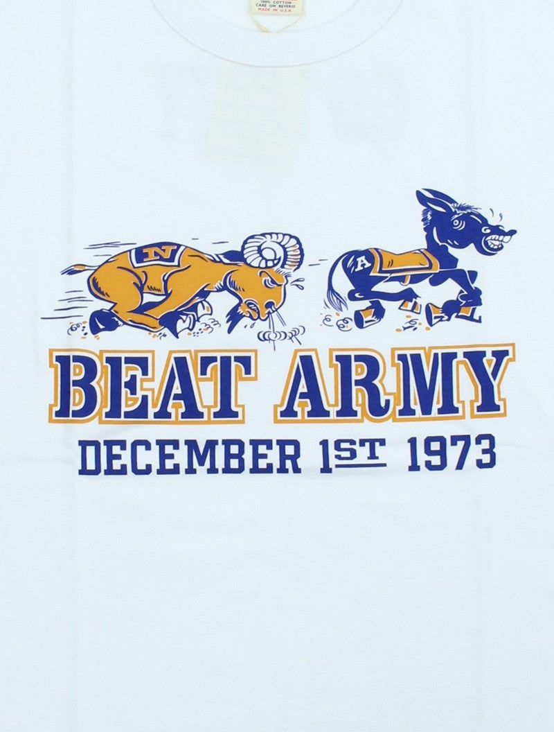 BR79702 / BUZZ RICKSON'S S/S MILITARY TEE " BEAT ARMY "