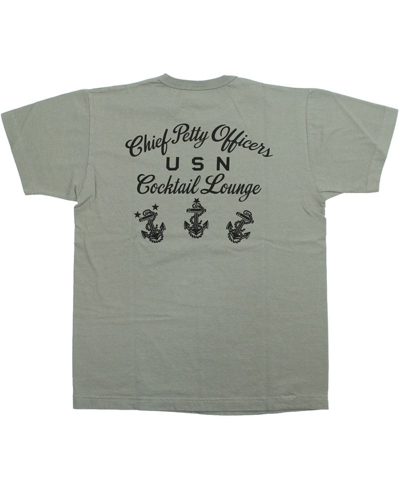 BR79706 / BUZZ RICKSON'S S/S MILITARY TEE " COCKTAIL LOUNGE "
