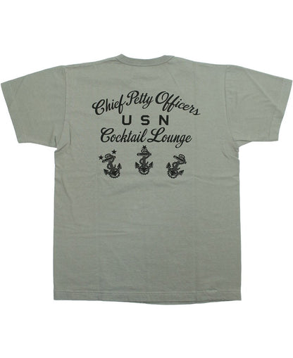 BR79706 / BUZZ RICKSON'S S/S MILITARY TEE " COCKTAIL LOUNGE "