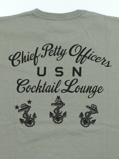 BR79706 / BUZZ RICKSON'S S/S MILITARY TEE " COCKTAIL LOUNGE "