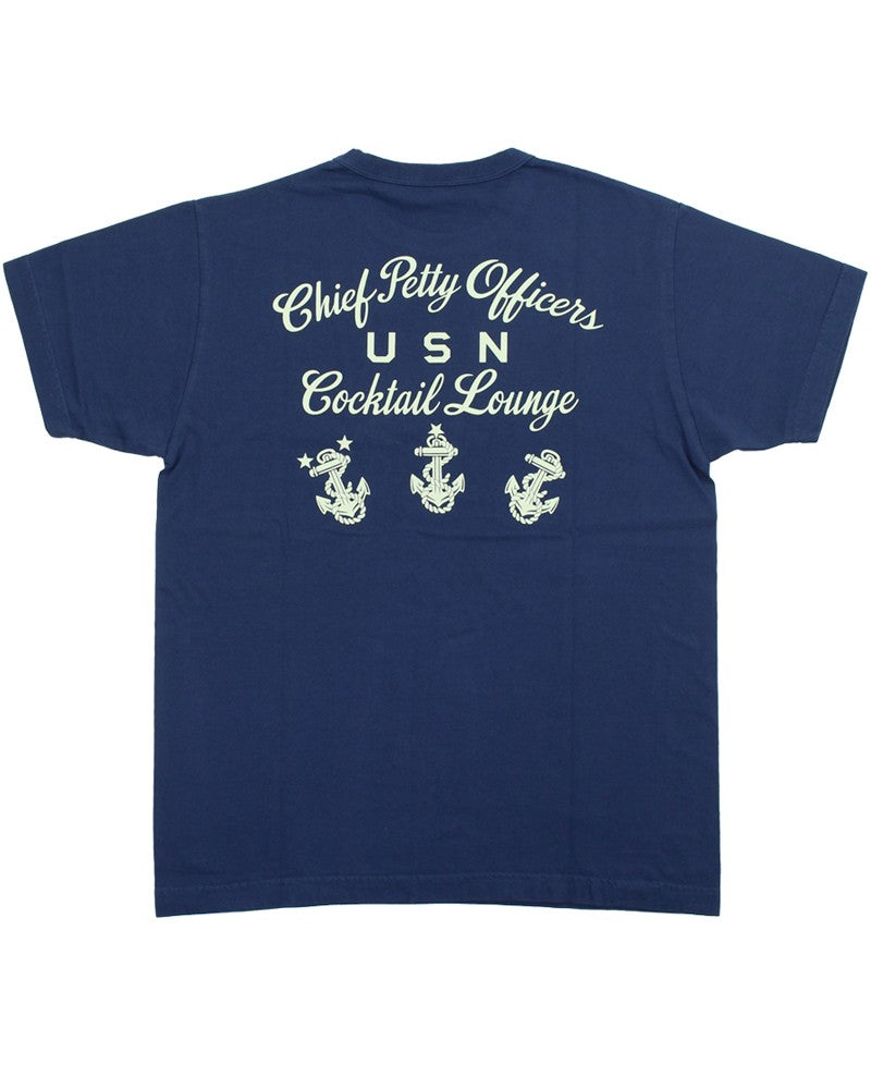 BR79706 / BUZZ RICKSON'S S/S MILITARY TEE " COCKTAIL LOUNGE "