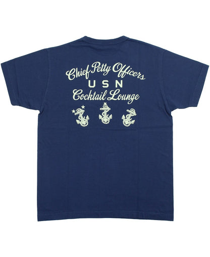 BR79706 / BUZZ RICKSON'S S/S MILITARY TEE " COCKTAIL LOUNGE "