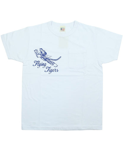 BR79709 / BUZZ RICKSON'S S/S MILITARY POCKET TEE " FLYING TIGERS "