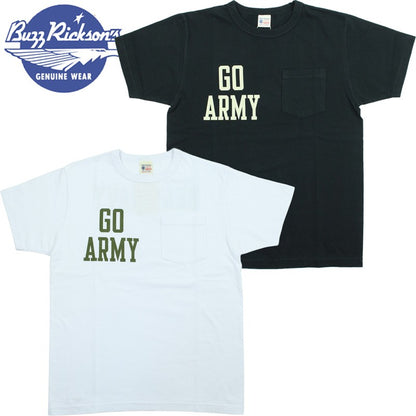 BR79710 / BUZZ RICKSON'S S/S MILITARY POCKET TEE " GO ARMY "