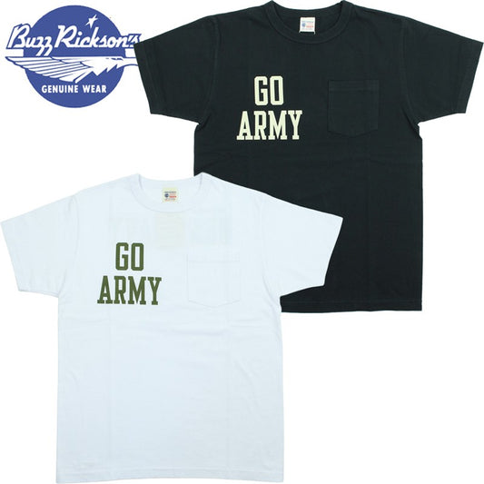 BR79710 / BUZZ RICKSON'S S/S MILITARY POCKET TEE " GO ARMY "