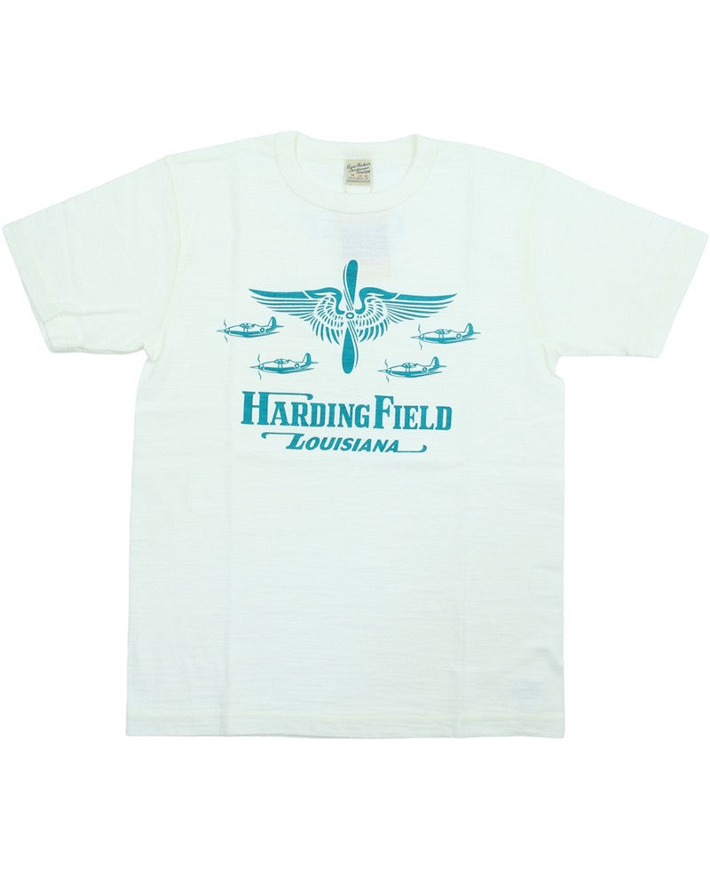 BR79726 / BUZZ RICKSON'S SLUB YARN PRINT TEE "USAAF HARDING FIELD"