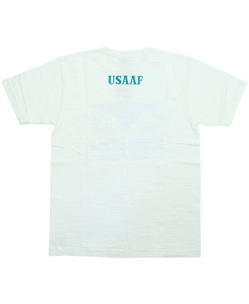 BR79726 / BUZZ RICKSON'S SLUB YARN PRINT TEE "USAAF HARDING FIELD"
