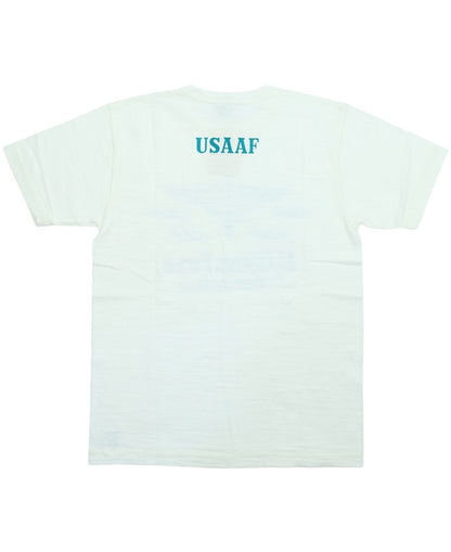 BR79726 / BUZZ RICKSON'S SLUB YARN PRINT TEE "USAAF HARDING FIELD"