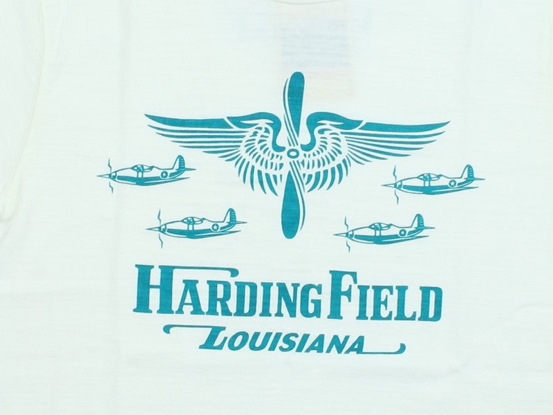 BR79726 / BUZZ RICKSON'S SLUB YARN PRINT TEE "USAAF HARDING FIELD"