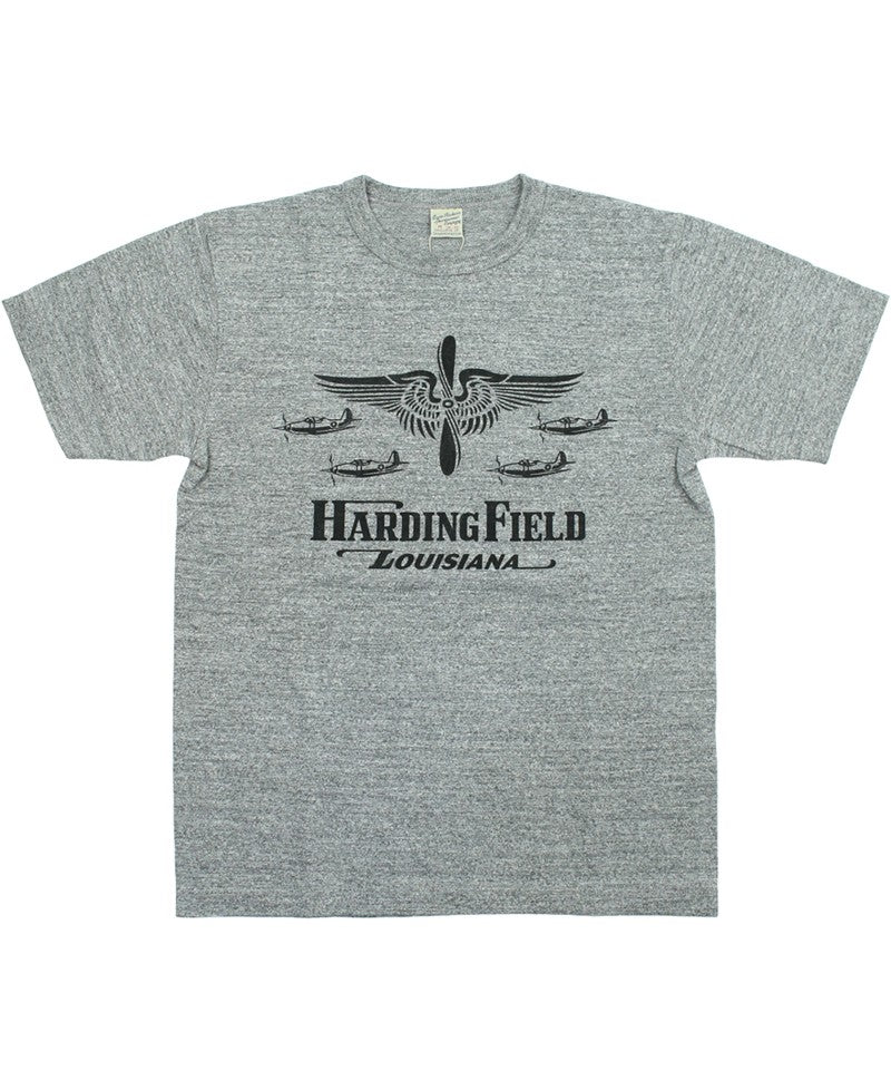 BR79726 / BUZZ RICKSON'S SLUB YARN PRINT TEE "USAAF HARDING FIELD"