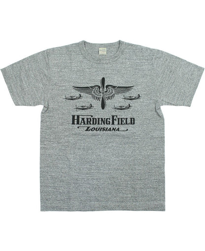 BR79726 / BUZZ RICKSON'S SLUB YARN PRINT TEE "USAAF HARDING FIELD"