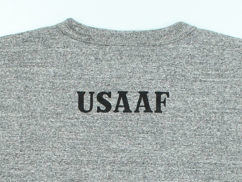 BR79726 / BUZZ RICKSON'S SLUB YARN PRINT TEE "USAAF HARDING FIELD"