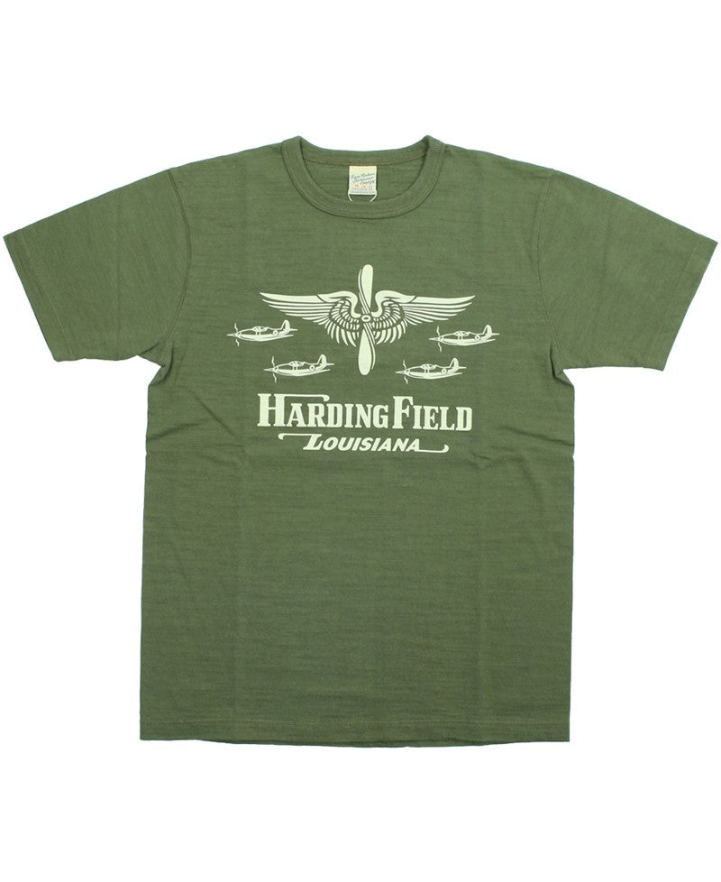 BR79726 / BUZZ RICKSON'S SLUB YARN PRINT TEE "USAAF HARDING FIELD"