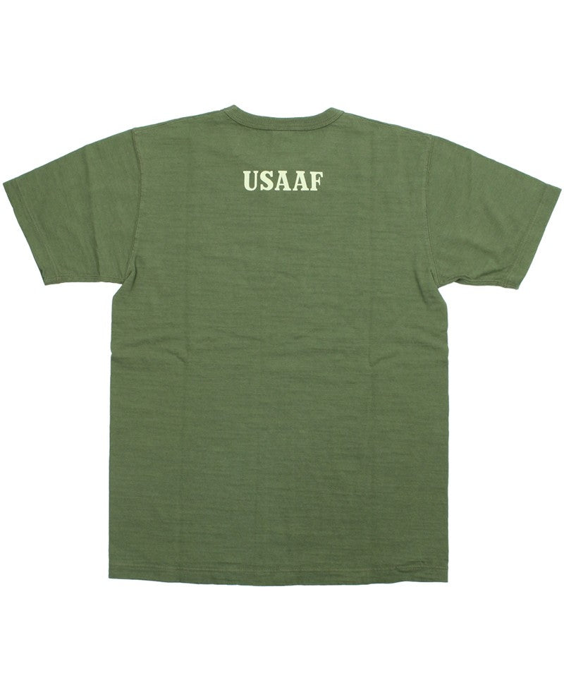 BR79726 / BUZZ RICKSON'S SLUB YARN PRINT TEE "USAAF HARDING FIELD"