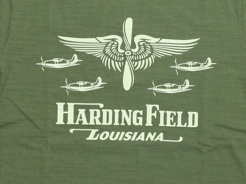 BR79726 / BUZZ RICKSON'S SLUB YARN PRINT TEE "USAAF HARDING FIELD"