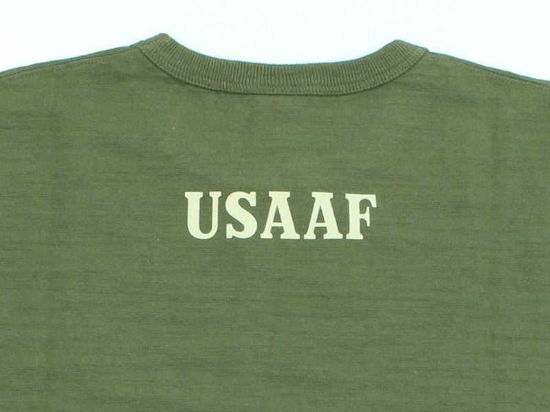 BR79726 / BUZZ RICKSON'S SLUB YARN PRINT TEE "USAAF HARDING FIELD"