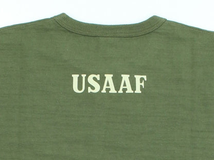 BR79726 / BUZZ RICKSON'S SLUB YARN PRINT TEE "USAAF HARDING FIELD"