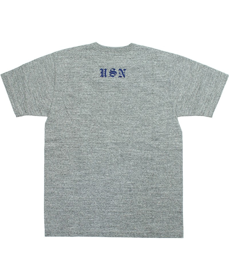 BR79727 / BUZZ RICKSON'S SLUB YARN PRINT TEE "USN GREAT LAKES"
