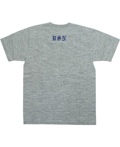 BR79727 / BUZZ RICKSON'S SLUB YARN PRINT TEE "USN GREAT LAKES"