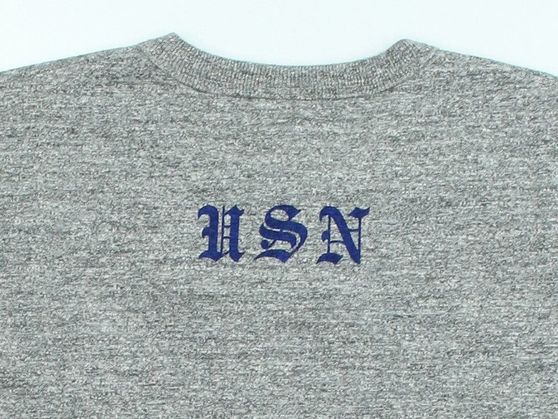 BR79727 / BUZZ RICKSON'S SLUB YARN PRINT TEE "USN GREAT LAKES"