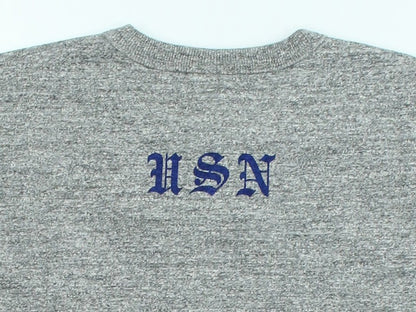 BR79727 / BUZZ RICKSON'S SLUB YARN PRINT TEE "USN GREAT LAKES"