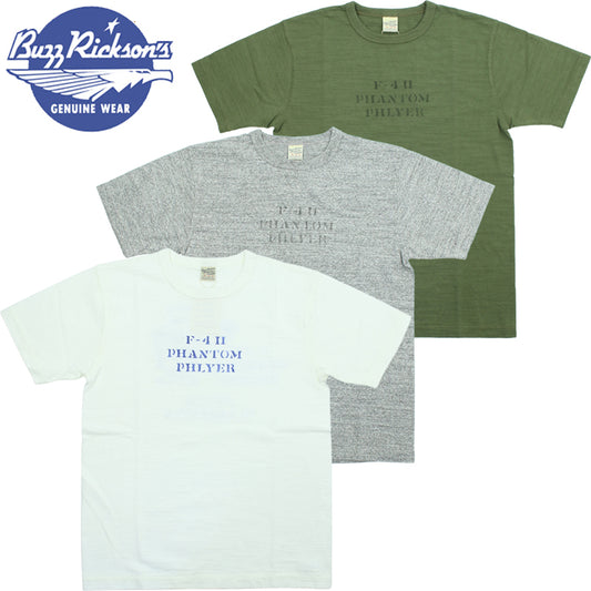 BR79730 / BUZZ RICKSON'S SLUB YARN PRINT TEE "PHANTOM PHLYER"