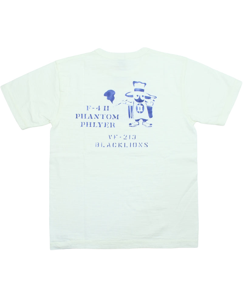 BR79730 / BUZZ RICKSON'S SLUB YARN PRINT TEE "PHANTOM PHLYER"