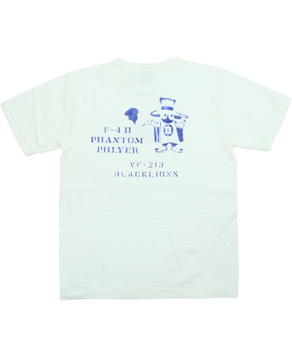 BR79730 / BUZZ RICKSON'S SLUB YARN PRINT TEE "PHANTOM PHLYER"