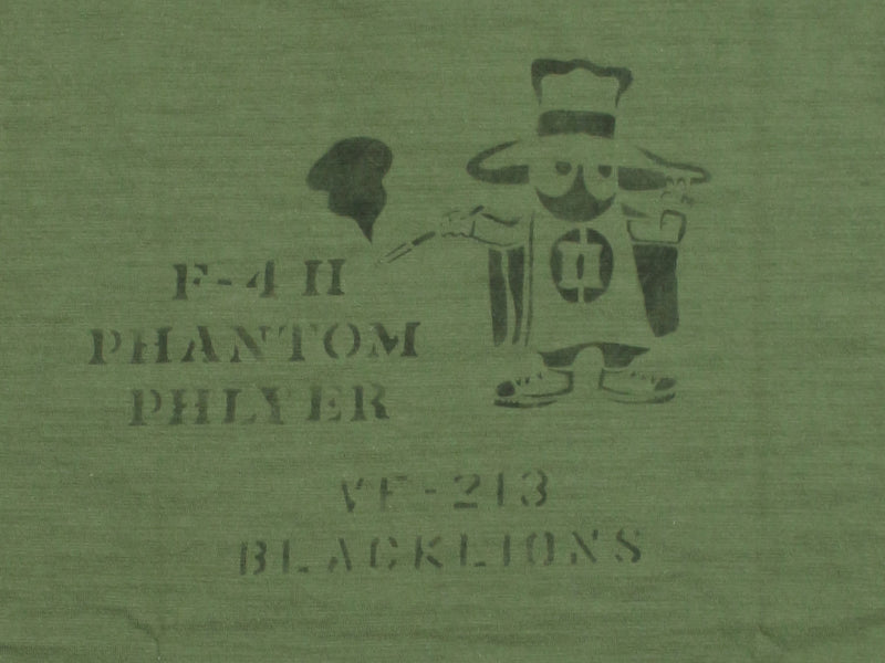 BR79730 / BUZZ RICKSON'S SLUB YARN PRINT TEE "PHANTOM PHLYER"