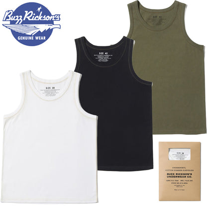 BR79741 / BUZZ RICKSON'S UNDERSHIRTS, COTTON SUMMER-SLEEVELESS