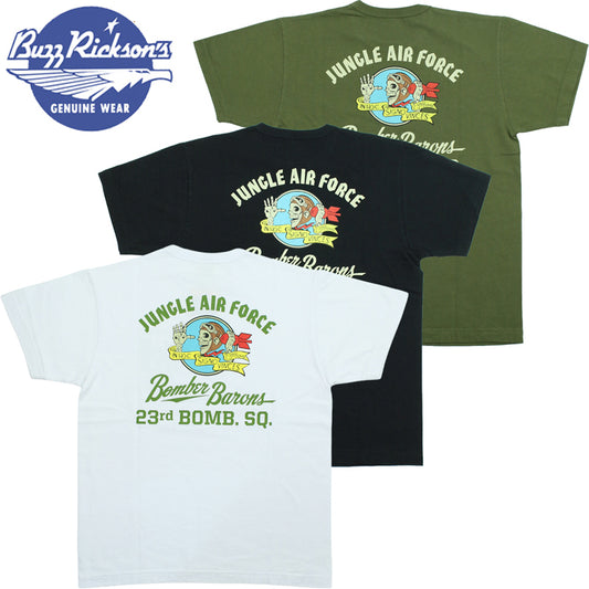 BR79778 / BUZZ RICKSON'S S/S MILITARY TEE " BOMBER BARONS "