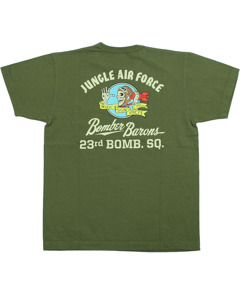 BR79778 / BUZZ RICKSON'S S/S MILITARY TEE " BOMBER BARONS "