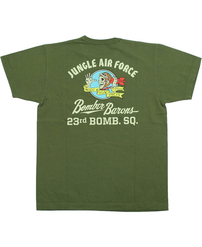 BR79778 / BUZZ RICKSON'S S/S MILITARY TEE " BOMBER BARONS "