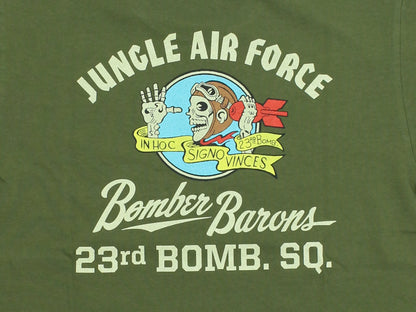 BR79778 / BUZZ RICKSON'S S/S MILITARY TEE " BOMBER BARONS "