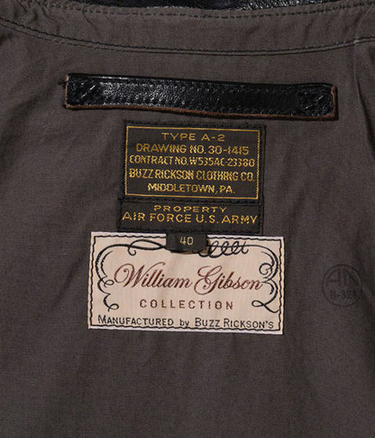 BR80596 / BUZZ RICKSON'S WILLIAM GIBSON COLLECTION Type BLACK A-2