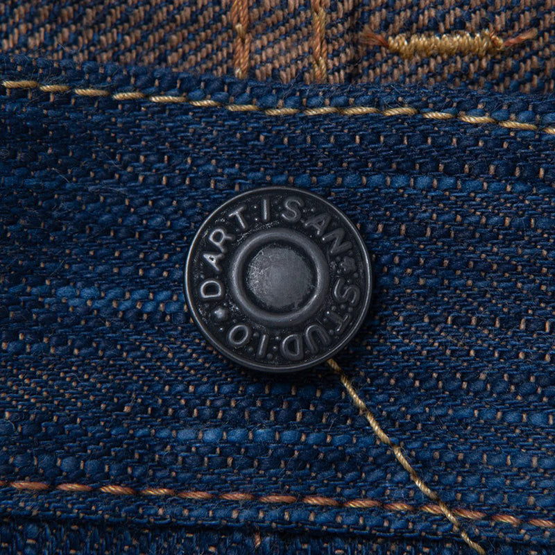 D1905 / STUDIO D'ARTISAN Awa Natural Indigo & Persimmon Tannin Dyed(KAKI-SHIBU) Regular Straight Jeans