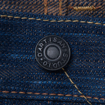 D1905 / STUDIO D'ARTISAN Awa Natural Indigo & Persimmon Tannin Dyed(KAKI-SHIBU) Regular Straight Jeans