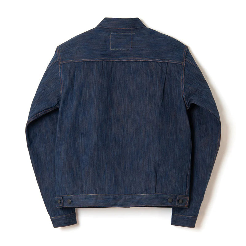 D4615 / STUDIO D'ARTISAN Awa Natural Indigo & Persimmon Tannin Dyed(KAKI-SHIBU) Denim Jacket