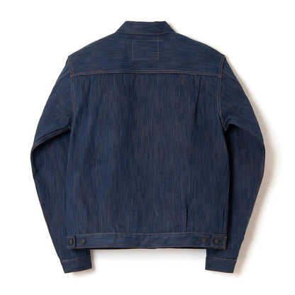 D4615 / STUDIO D'ARTISAN Awa Natural Indigo & Persimmon Tannin Dyed(KAKI-SHIBU) Denim Jacket