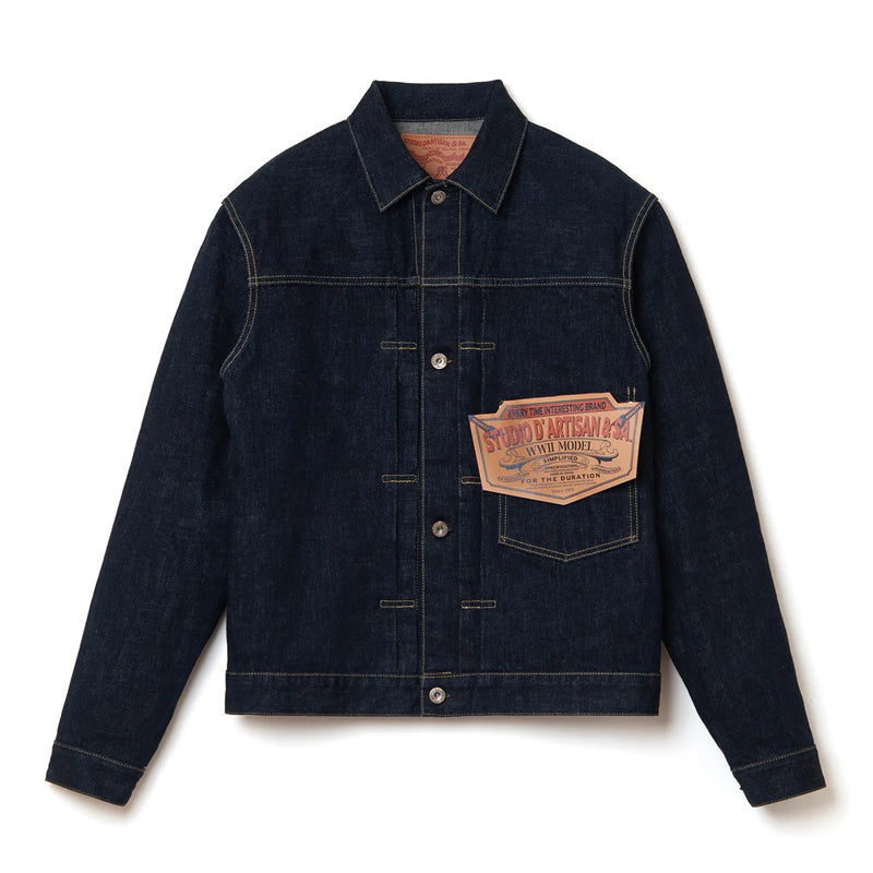 D4677 / STUDIO D'ARTISAN 16oz WWII Denim Jacket – Klaxon Japanese