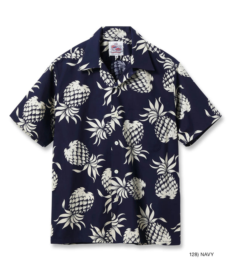 DK37811 / SUNSURF DUKE KAHANAMOKU COTTON HAWAIIAN SHIRT “DUKE'S PINEAPPLE”