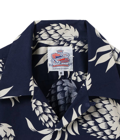 DK37811 / SUNSURF DUKE KAHANAMOKU COTTON HAWAIIAN SHIRT “DUKE'S PINEAPPLE”